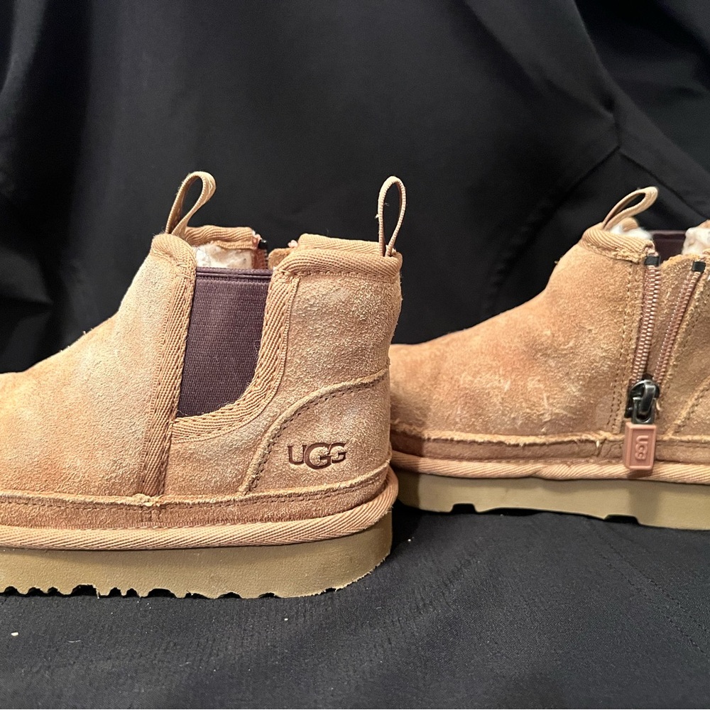 UGG Chestnut Suede Ankle Boots